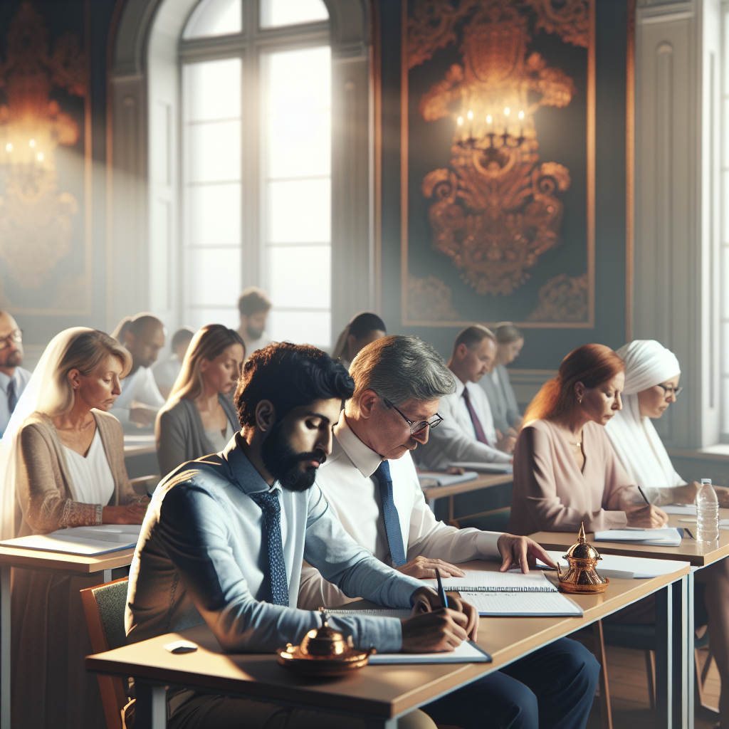 Music educators collaborating at a workshop